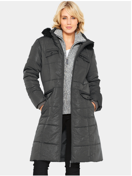 Savoir Exotic Embossed Long Parka
